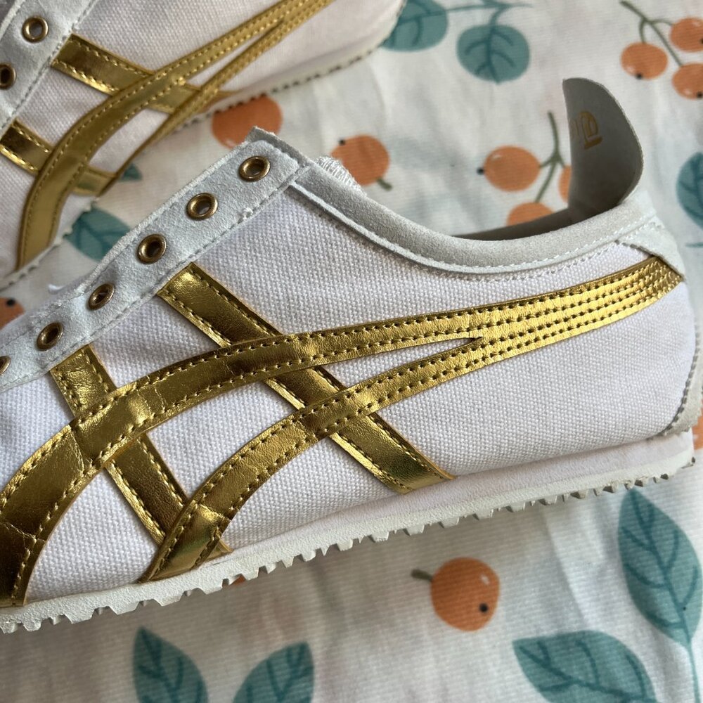 Onitsuka Tiger Mexico 66 Slip-Onwhite Pure Gold - Picture 4 of 7